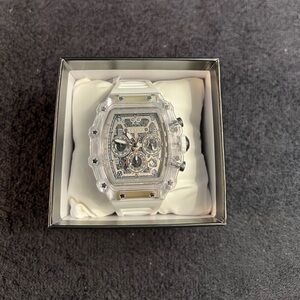 Invicta Activa Fury Men's Watch-44.3mm MOD-ACW2305-004 Clear&White Skeleton(NWT)